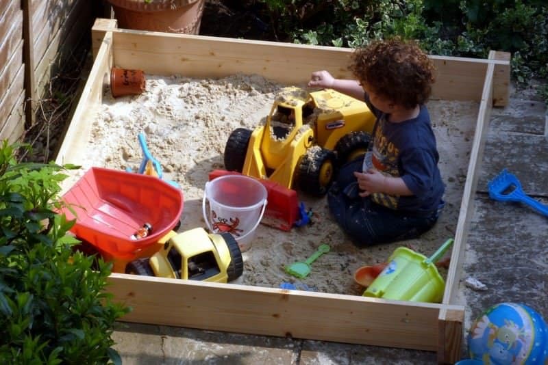 A garden for the kids without breaking the bank - A Sandpit is a Good Play Area in your Garden, Australian Outdoor Living.