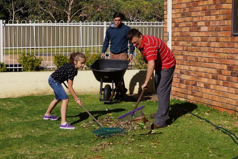 How to Prepare Your Property this Bushfire Season - Raking the block, Australian Outdoor Living.