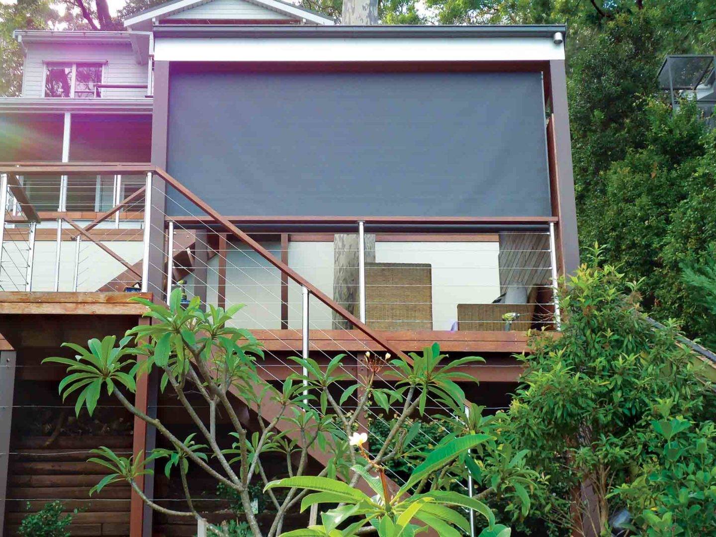 How you can entertain in comfort with outdoor balcony blinds - Opaque outdoor balcony blinds, Australian Outdoor Living.