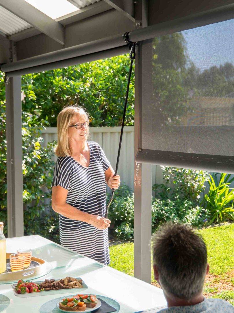 Have your questions on Outdoor Blinds answered by the experts - How do I secure my blind if I only want them half way down, Australian Outdoor Living.