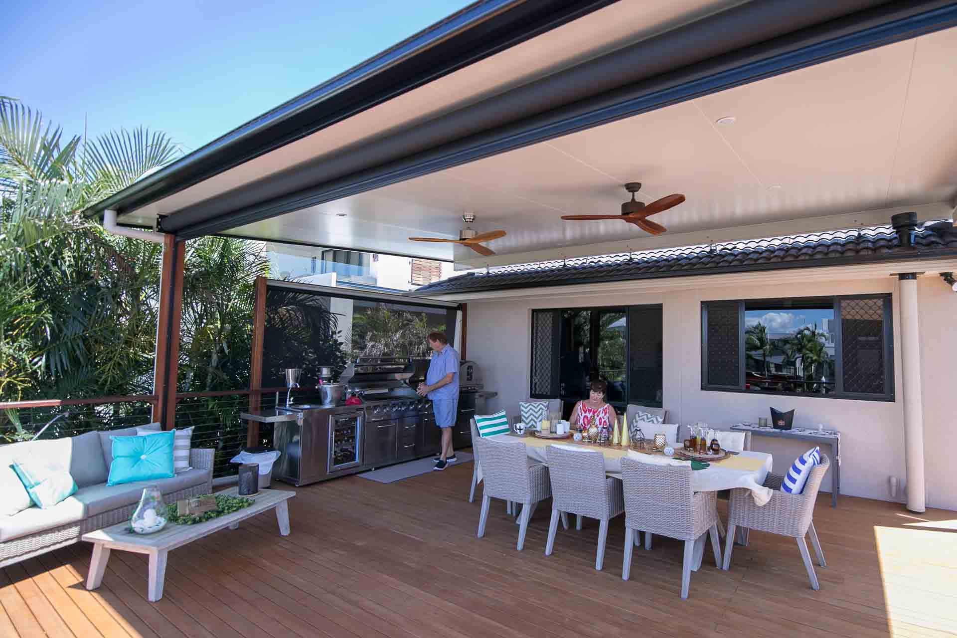 How to create the ultimate BBQ area - Cover up with a verandah, patio or pergola, Australian Outdoor Living.