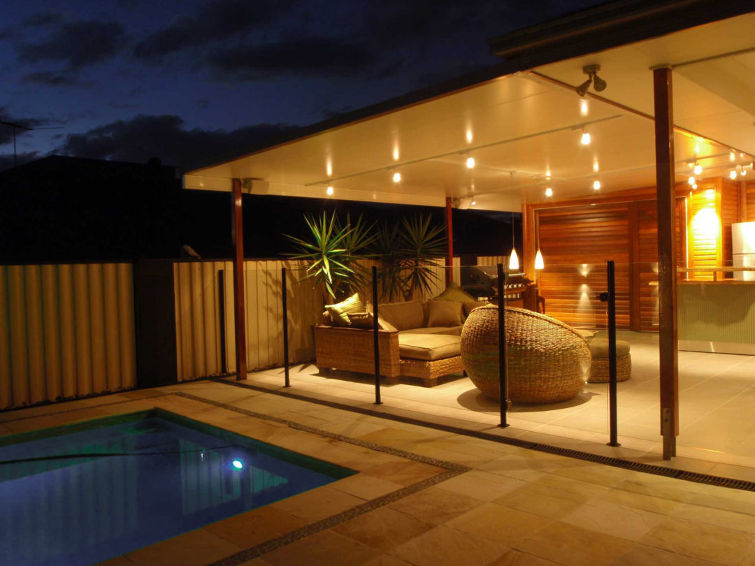 Five great ideas to help you enjoy winter in your backyard - Use warm lighting to make your space more inviting, Australian Outdoor Living. 