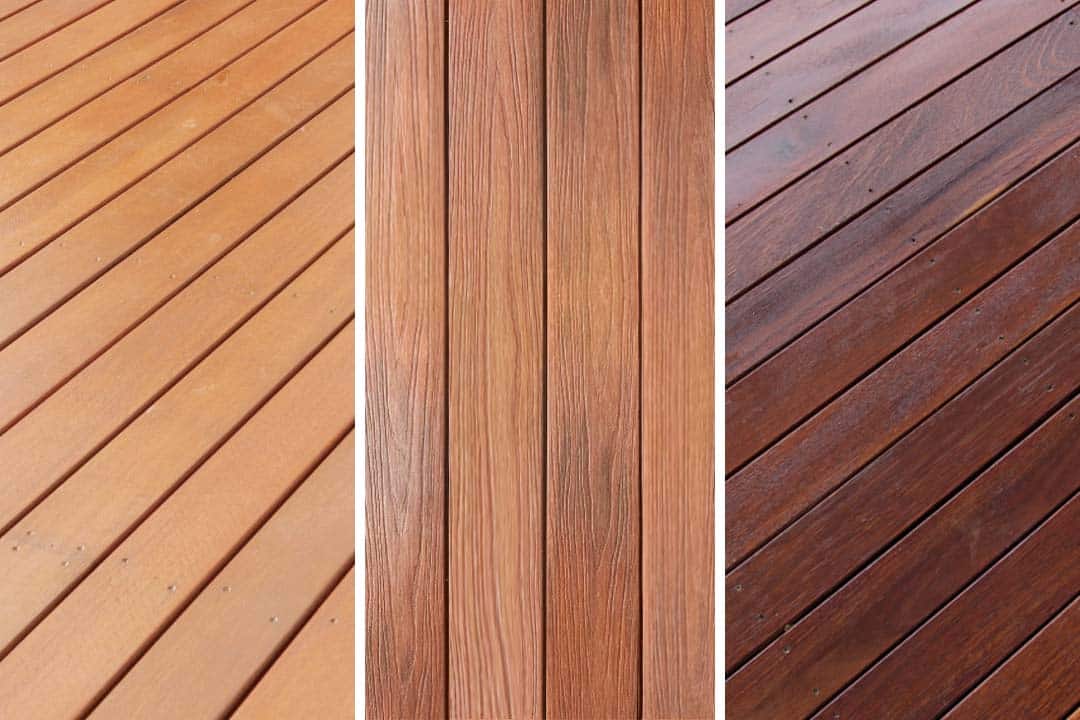 Different hardwood options for a natural look
