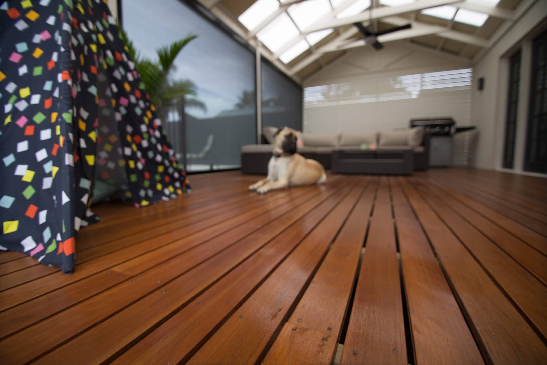 Timber decking is easy to maintain